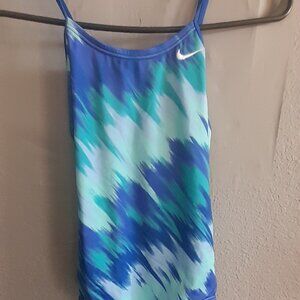 Nike Bathing Suite Blue/Green Size Medium